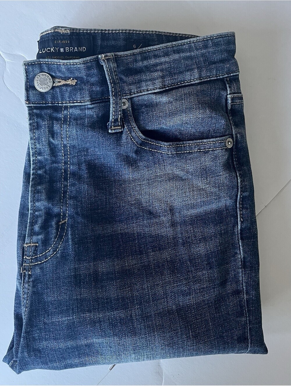 Lucky Brand Jeans Women’s Sz 6/28 Ankle High-Rise Bridgette Skinny Blue Denim